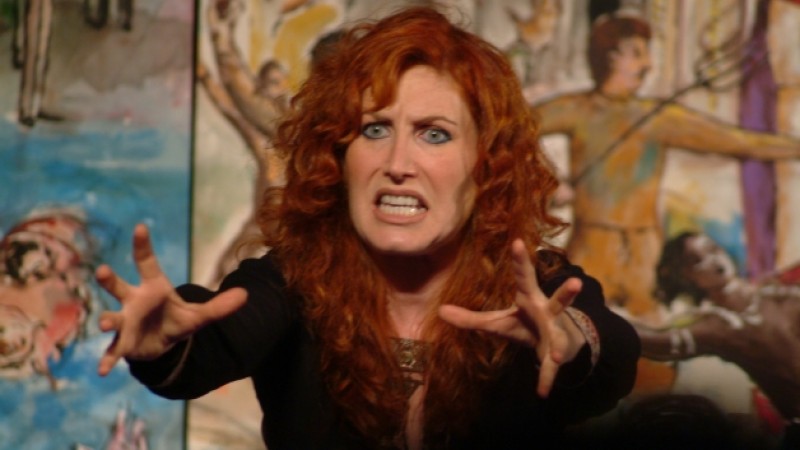 Marina De Juli in &quot;Johanna Padana alla descovèrta de le Americhe&quot;, regia Dario Fo