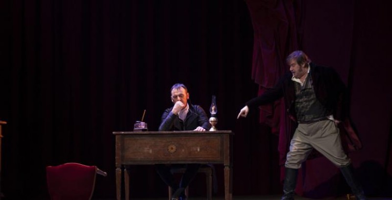 Paolo Pierobon e Giuseppe Battiston in &quot;Morte di Danton&quot;, regia Mario Martone