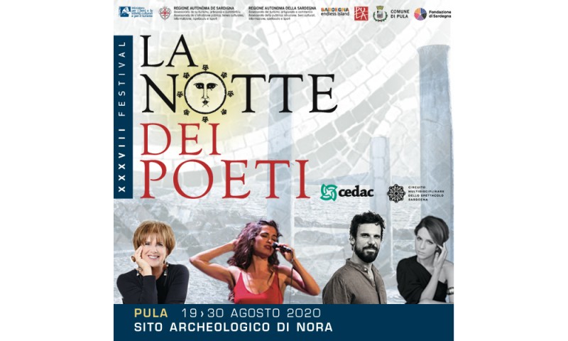 Al via il XXXVIII FESTIVAL LA NOTTE DEI POETI del CeDAC – dal 19 al 30 agosto nell&#039;area archeologica di Nora (Pula) in Sardegna