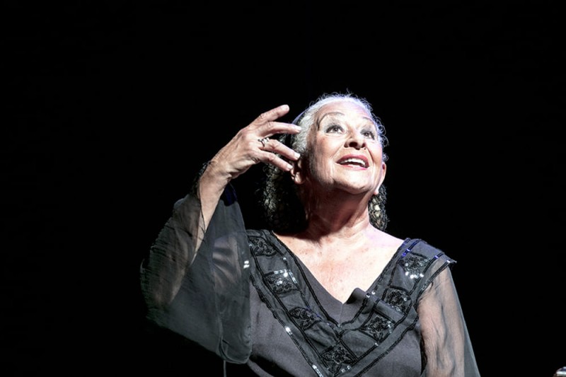 Isa Danieli in &quot;Serata d&#039;amore&quot;, regia Manlio Santanelli. Foto Pepe Russo