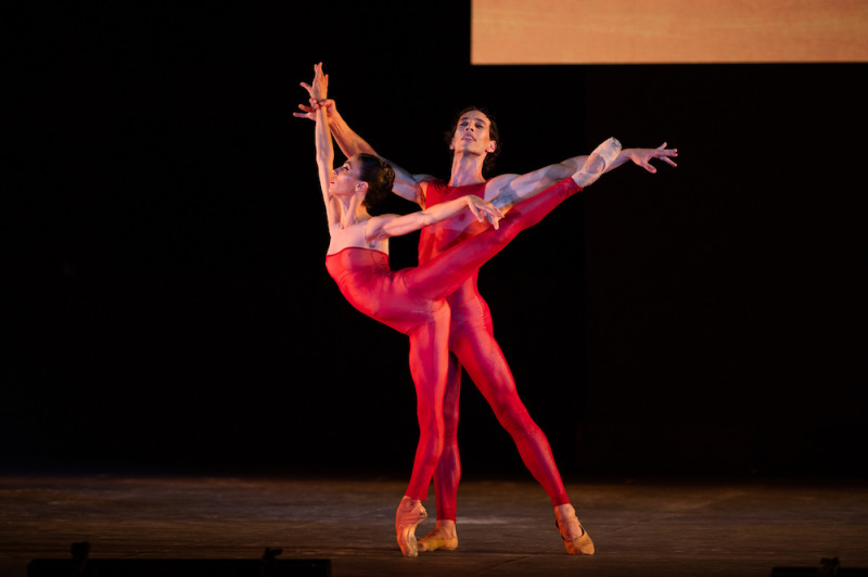 Rebecca Bianchi e Claudio Cocino in &quot;Bolero&quot; di Krzysztof Pastor. Foto Fabrizio Sansoni, Opera di Roma 