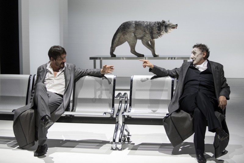 Marco Foschi e Sandro Lombardi in &quot;Scene da Faust&quot;, regia Federico Tiezzi. Foto Luca Manfrini