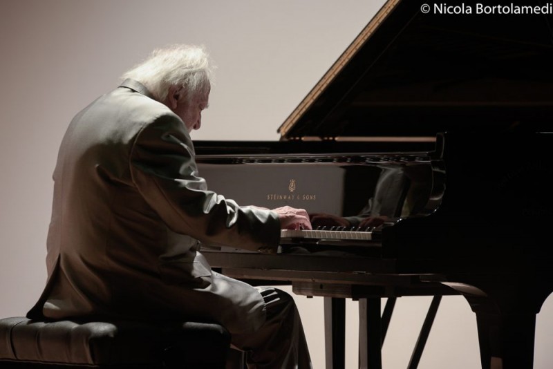 Jorg Demus. Foto Nicola Bortolamedi per gentile concessione dell&#039;Accademia Filarmonica Rovereto