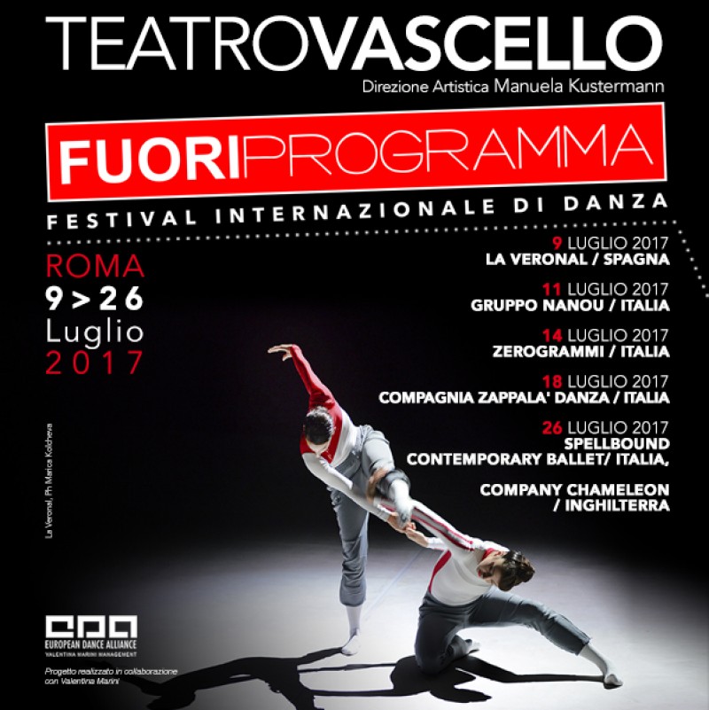 ROMA: &quot;FUORI PROGRAMMA&quot;, Festival Internazionale di Danza Contemporaneo - Teatro Vascello 9-26 luglio 2017