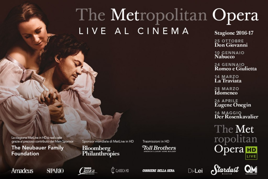 THE METROPOLITAN OPERA - STAGIONE 2016-2017 AL CINEMA