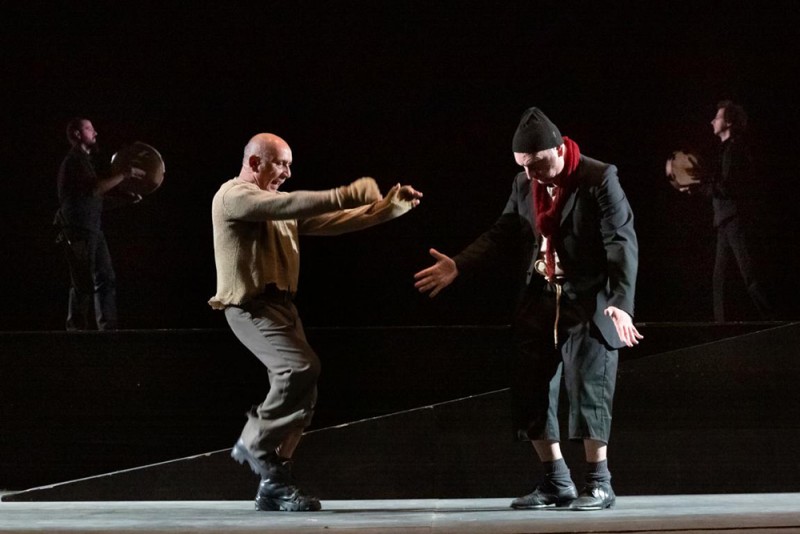 Paride Benassai e Antonio Pandolfo in &quot;Il Cavaliere Sole&quot;, regia Cinzia Maccagnano. Foto Rosellina Garbo 