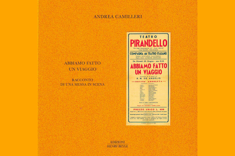 CAMILLERI-MESSERI, L&#039;ARTE DEL TEATRO. -di Errico Centofanti