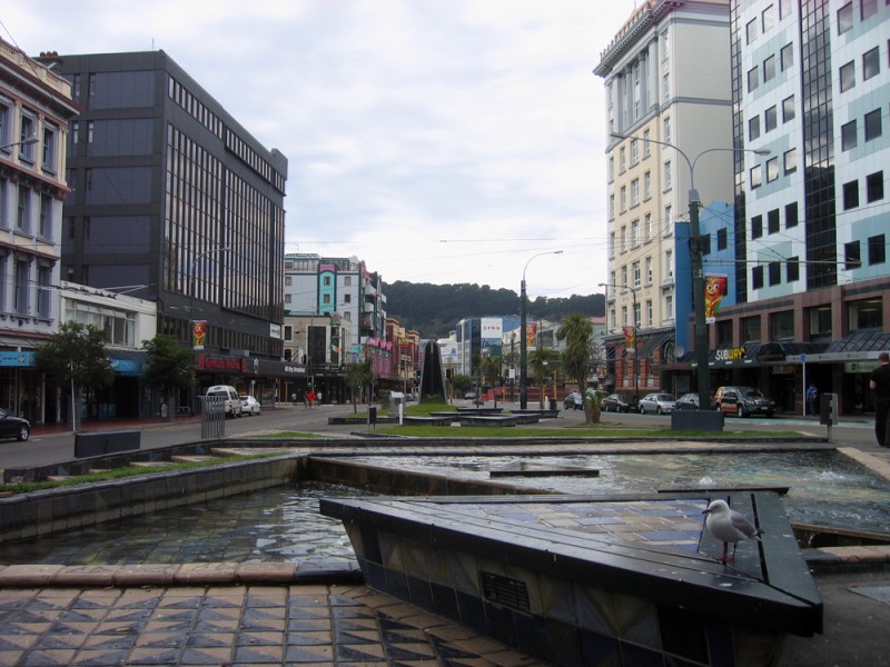 Uno scorcio di downtown Wellington