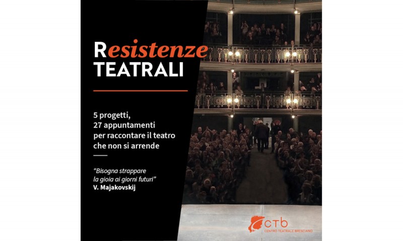 Resistenze TEATRALI 5 progetti, 27 appuntamenti  per raccontare online il teatro che non si arrende