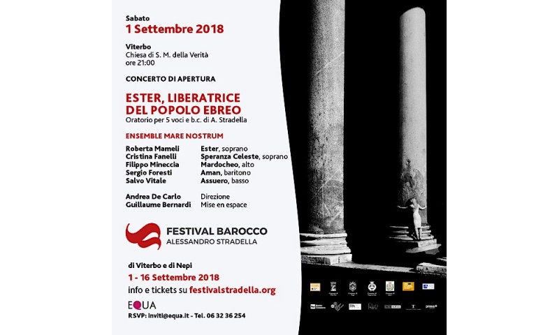 FESTIVAL BAROCCO ALESSANDRO STRADELLA di VITERBO e NEPI: 1-16 settembre 2018