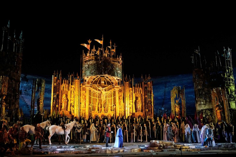 &quot;Il Trovatore&quot; - regia Franco Zeffirelli. Foto Ennevi/Fondazione Arena di Verona