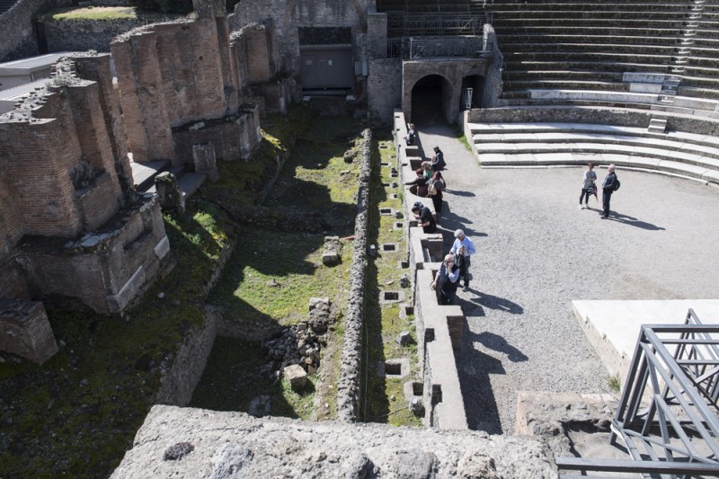 Pompei Teatro Grande area palcoscenico. Foto Marco Ghidelli